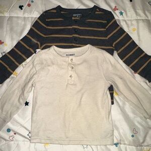 Two Old Navy waffle knit tops
